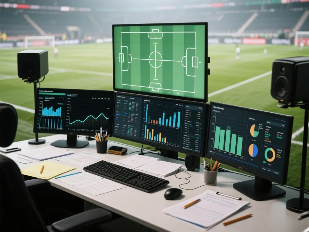 足球分析與賽事前瞻資料畫面