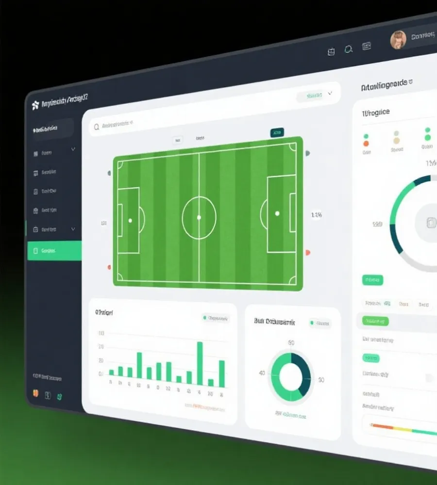 足球分析介面示意圖