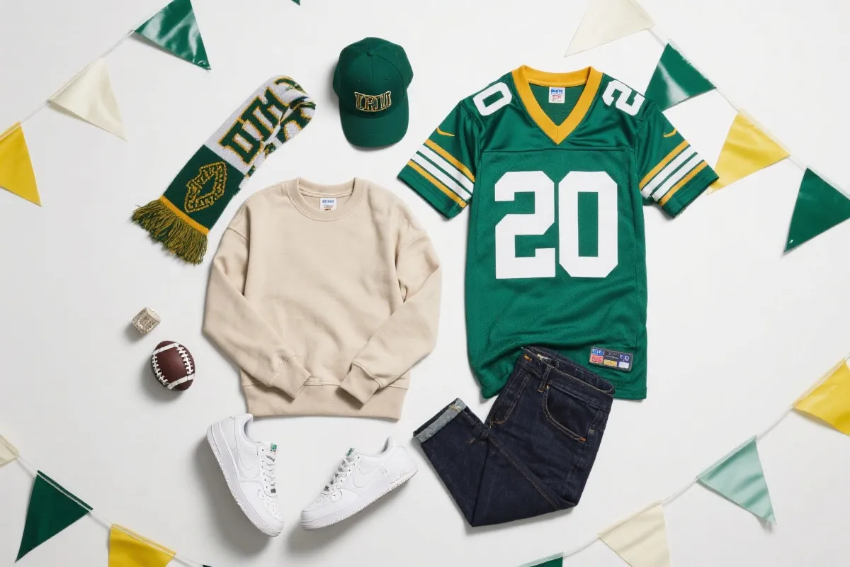 观赛穿搭扁平化示意:多套造型与配色思路